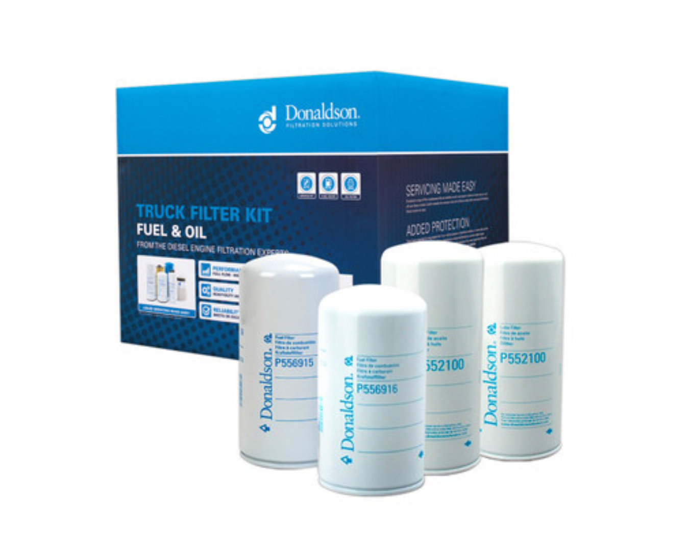 Detroit Series 60 Donaldson Filter Kit 2 P552100 - P556915 - P556916 EXPRESS